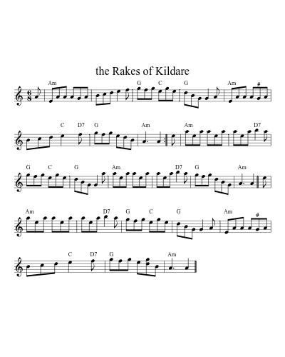 The rakes of Kildare (Version 5)