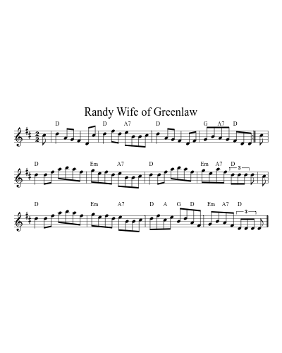 Randy Wife of Greenlaw (Version 2)