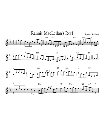 Rannie MacLellan's Reel (Version 3) preview