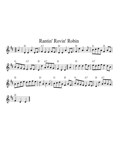 Rantin' Rovin' Robin