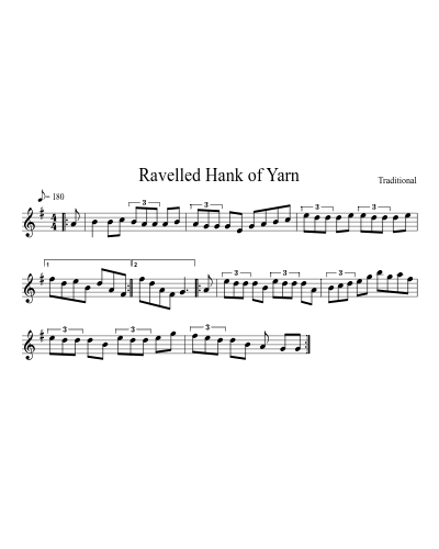 Ravelled Hank of Yarn (Version 2)