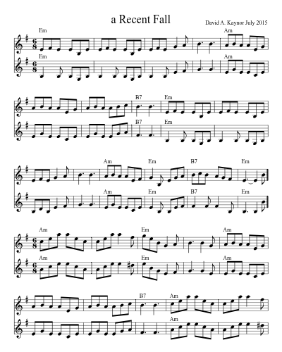 a Recent Fall (Version 3)