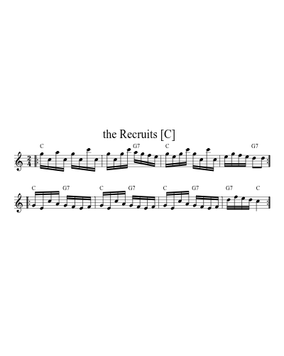 the Recruits   (A) (Version 3) sheet music preview