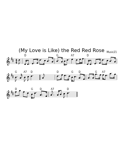 (My Love is Like) the Red Red Rose (Version 2)