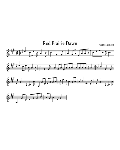 Red Prairie Dawn (Version 3)