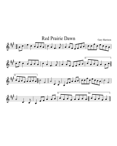 Red Prairie Dawn (Version 4)