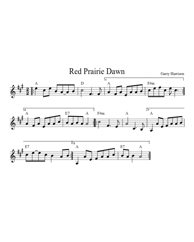 Red Prairie Dawn (Version 6)