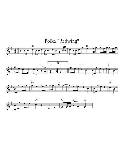Polka "Redwing" (Version 5)