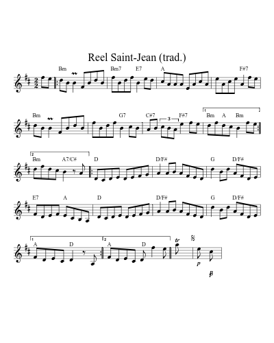 Reel Saint-Jean (trad.)