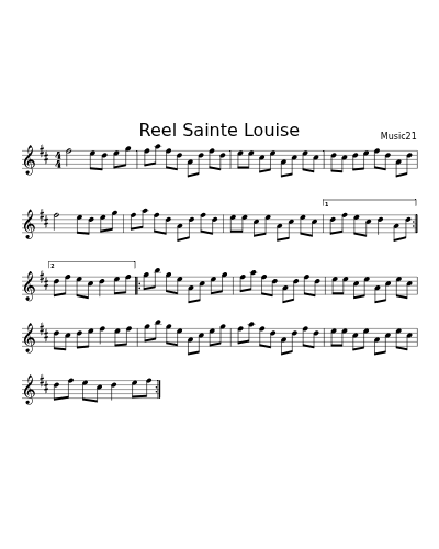Reel Sainte Louise (Version 2)