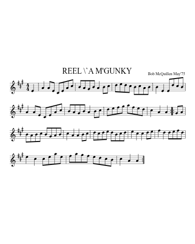 REEL \`A M'GUNKY (Version 2)