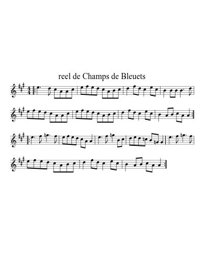 reel de Champs de Bleuets (Version 4)
