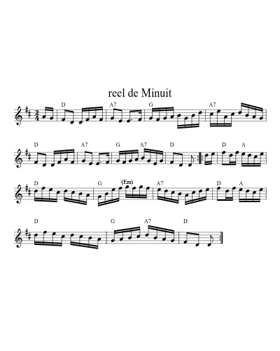 reel de Minuit (Version 2)