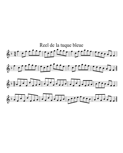 Reel de la tuque bleue (Version 2)