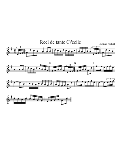 Reel de tante C\'ecile preview