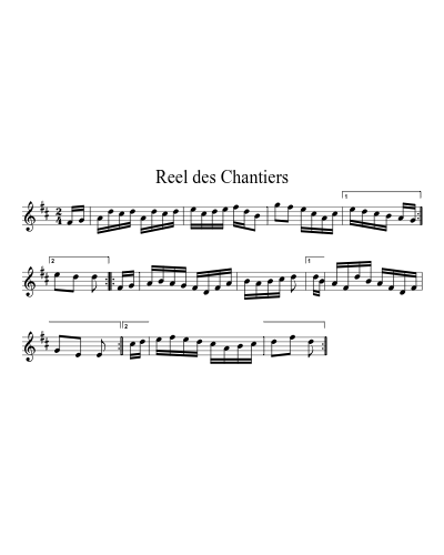 Reel des Chantiers (Version 2) preview