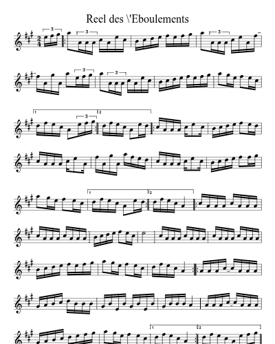 reel des \'Eboulements (Version 3)