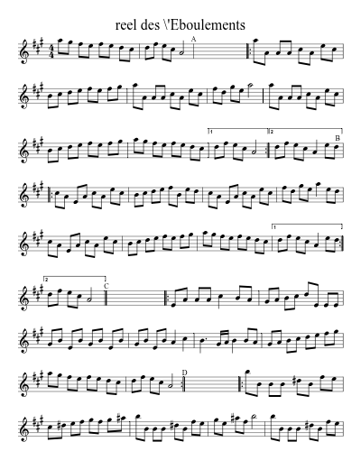 reel des \'Eboulements (Version 4)