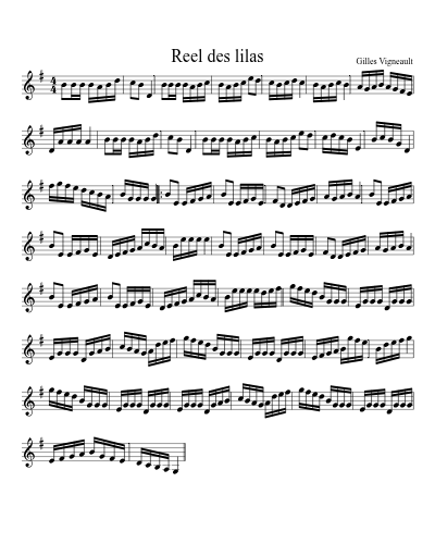 Reel des lilas (Version 2)