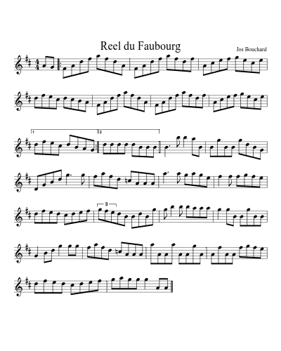 Reel du Faubourg (Version 2)