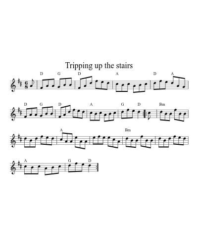 Tripping Up the Stairs (Version 3) sheet music preview