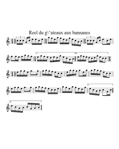 Reel du g\^ateaux aux bannanes preview