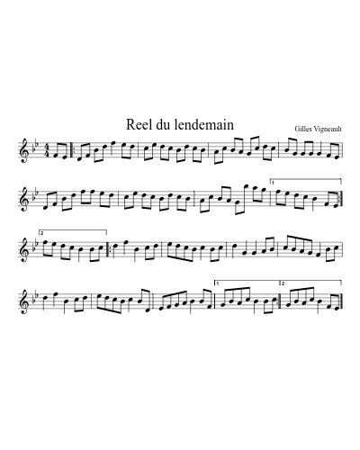 Reel du lendemain (Version 2)