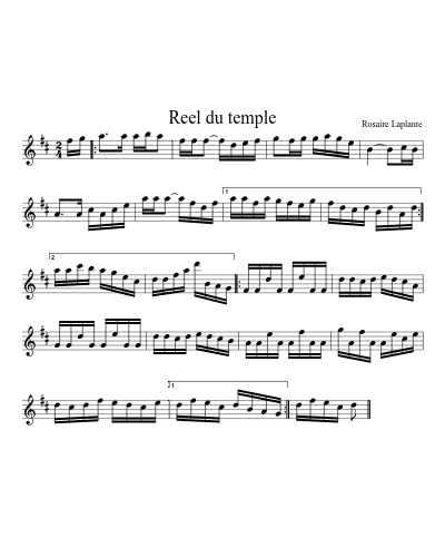 Reel du temple (Version 2)