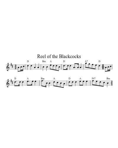 Reel of the Blackcocks (Version 2)