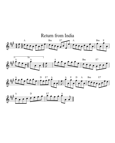 Return from India (Version 3)