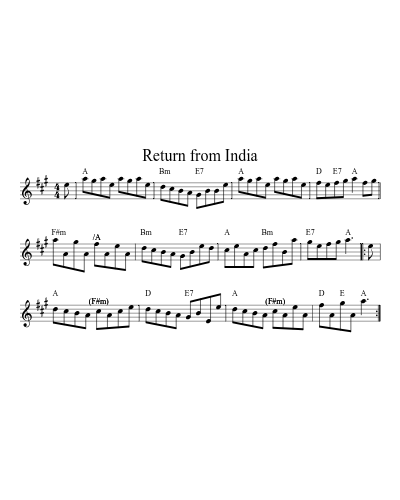 Return from India (Version 4)