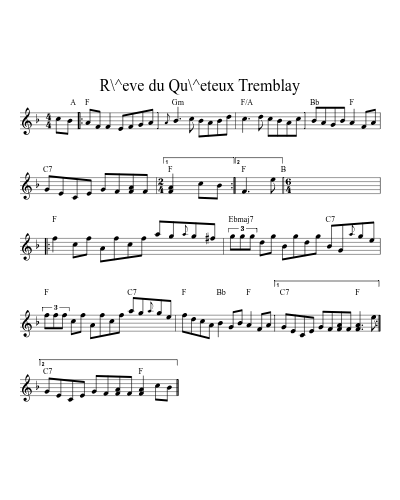 R\^eve du Qu\^eteux Tremblay preview