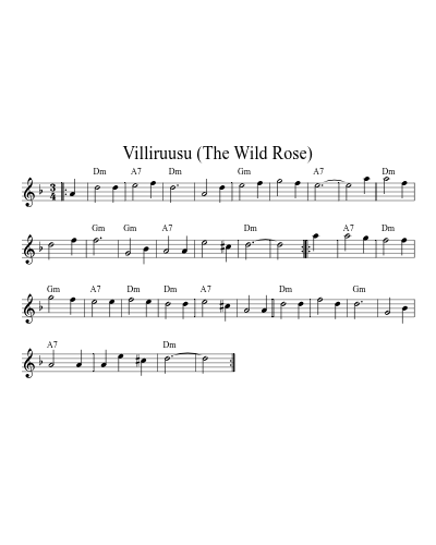 Villiruusu (The Wild Rose) (Revontulet)