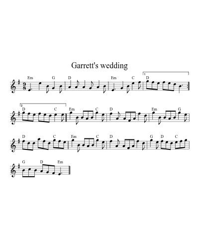 Garrett's wedding