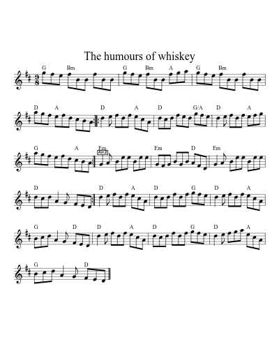 The Humours Of Whiskey (Version 2) preview