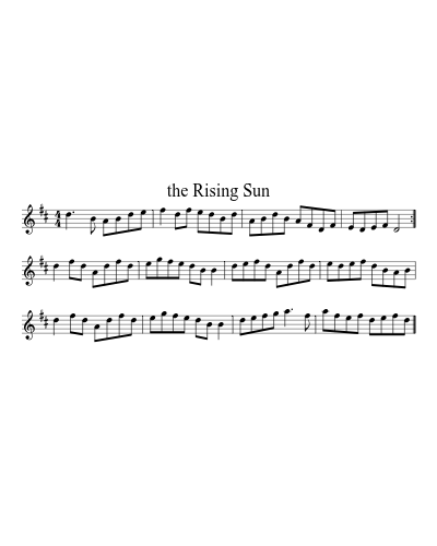 The rising sun (Version 5)