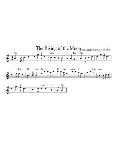 The Rising of the Moon (Version 3)