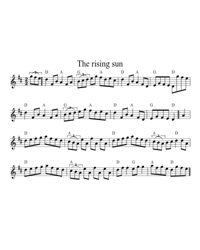 The rising sun (Version 7)