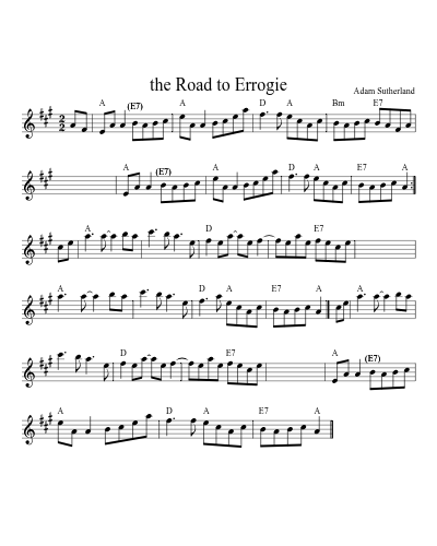 The Road To Errogie (Version 4)