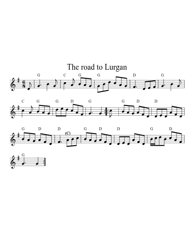 The road to Lurgan (Version 4) sheet music preview