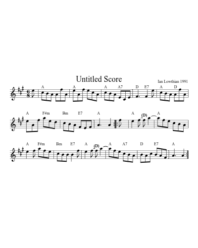 Roaring Jelly3 (Version 4) sheet music preview