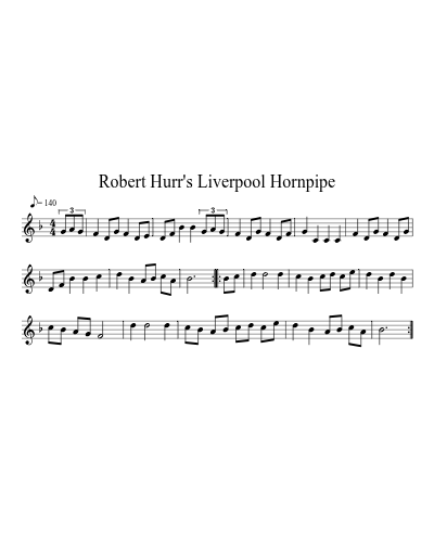 Robert Hurr's Liverpool Hornpipe (Version 2)