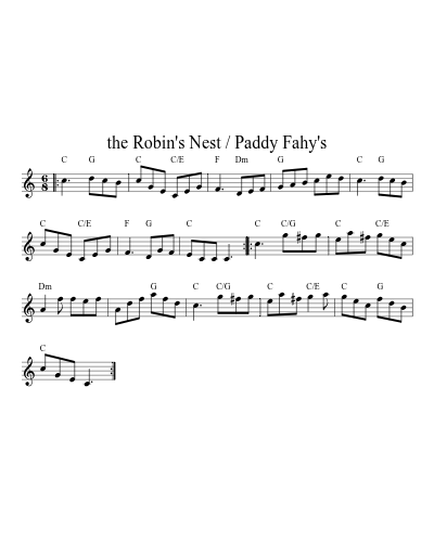 the Robin's Nest / Paddy Fahy's