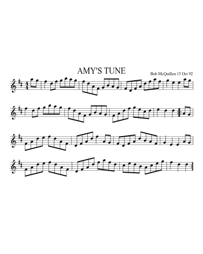 AMY'S TUNE