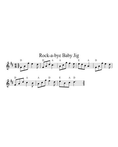 Rock-a-bye Baby Jig (Version 2)
