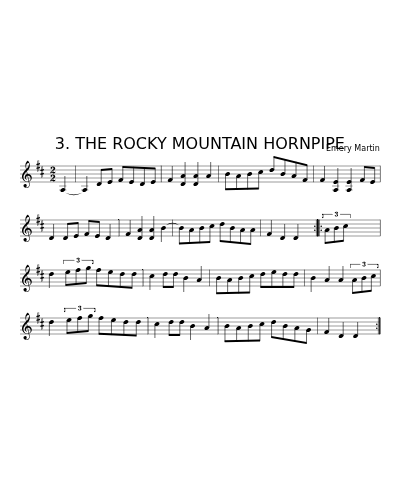 3. THE ROCKY MOUNTAIN HORNPIPE (Version 3)