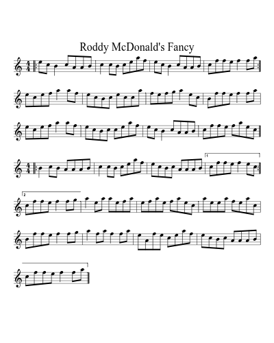 Roddy McDonald's Fancy (Version 7)
