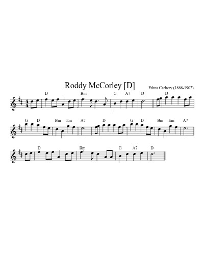 Roddy McCorley   [D] (Version 2)