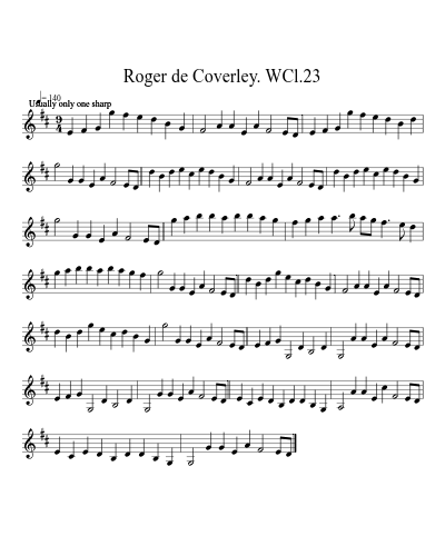 Roger de Coverley. WCl.23 (Version 2) preview
