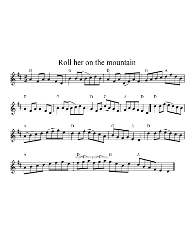 Roll her on the mountain (Version 4)